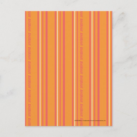 Thin Stripes Oranje Briefkaart (Voorkant)