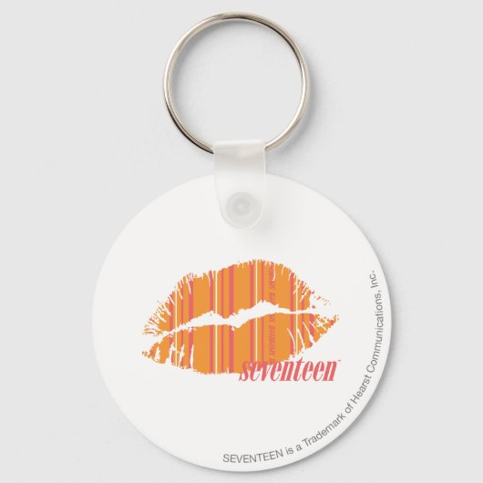 Thin Stripes Oranje Sleutelhanger (Voorkant)