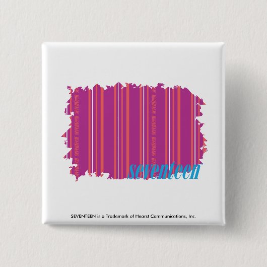 Thin Stripes Paars 2 Vierkante Button 5,1 Cm (Voorkant)