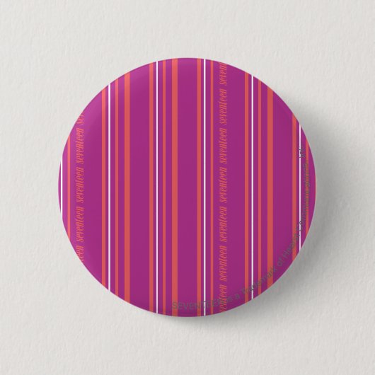 Thin Stripes Paars Ronde Button 5,7 Cm (Voorkant)