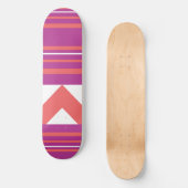 Thin Stripes Paars Skateboard (Voorkant)