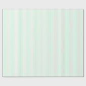 Thin Stripes - White en Pastel Green Cadeaupapier (Vlak)