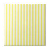 Thin Stripes - Wit en Lemon Tegeltje (Voorkant)