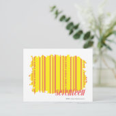 Thin Stripes Yellow 2 Briefkaart (Staand voorkant)