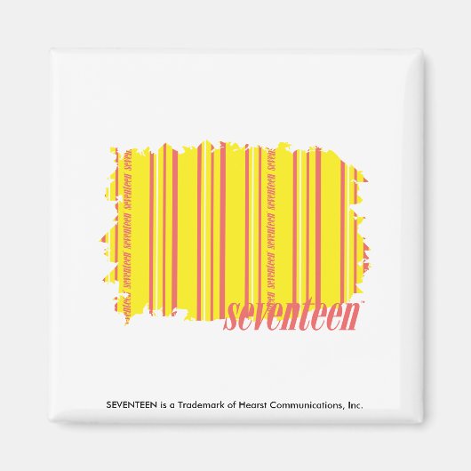 Thin Stripes Yellow 2 Magneet (Voorkant)