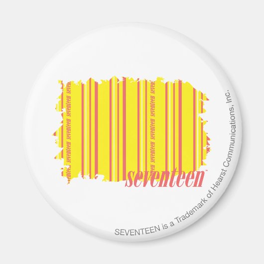 Thin Stripes Yellow 2 Magneet (Voorkant)