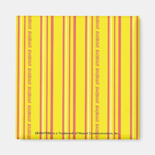 Thin Stripes Yellow Magneet (Voorkant)