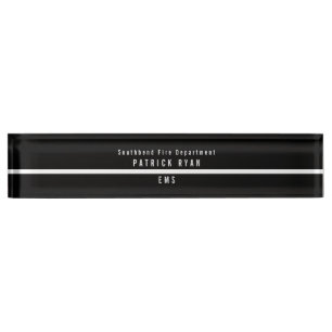 Thin White Line EMS Modern Monogram Naambordje