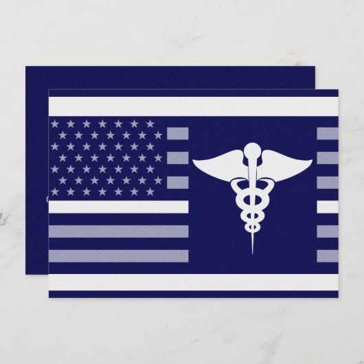 Thin White Line Symbol Kaart (Voorkant / Achterkant)