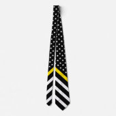 Thin Yellow Line American Flag Dispatcher Stropdas (Achterkant)