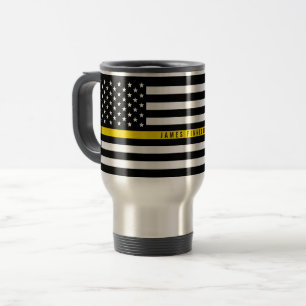 Thin Yellow Line Dispatcher Flag Monogram Groot Reisbeker