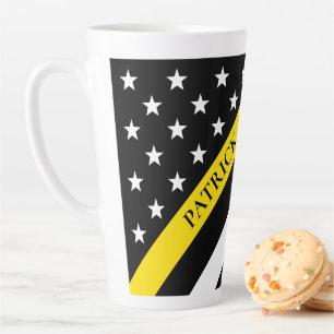 Thin Yellow Line Dispatcher Flag Monogram Name Latte Mok