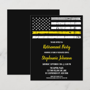 Thin Yellow Line Police 911 Verzender Retirement