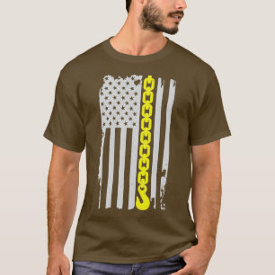 Thin Yellow Line Tow Hook Chain Flag American Tow T-shirt