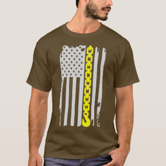 Thin Yellow Line Tow Hook Chain Flag American Tow T-shirt