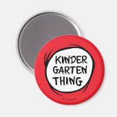 Thing 1 Thing 2 - Kindergarten Dingen Magneet (Voorkant / Achterkant)