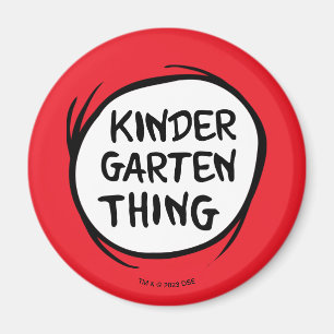 Thing 1 Thing 2 - Kindergarten Dingen Magneet