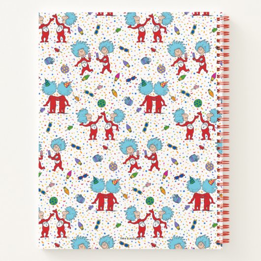 Thing One Thing Two Feestpatroon Notitieboek (Achterkant)