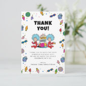 Thing One Thing Two | Tweeling Verjaardag met Conf Bedankkaart (Staand voorkant)