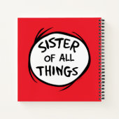 Thing One Thing Two - Zuster van alle Dingen Notitieboek (Achterkant)