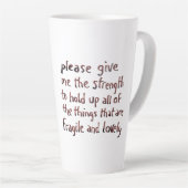 Things Fragile and Lovely mug Latte Mok (Rechterhoek)