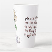 Things Fragile and Lovely mug Latte Mok (Voorkant)