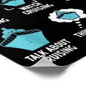 Things I Do In My Spare Time Cruise Cruising Lover Poster (Hoek)