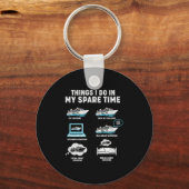 Things I Do In My Spare Time Cruise Ship Vacation  Sleutelhanger (Voorkant)