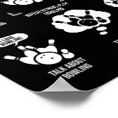 Things I Do In My Spare Time Funny Bowling Team Bo Poster (Hoek)