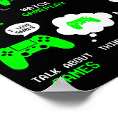 Things I Do In My Spare Time Gaming Funny Gamer Bo Poster (Hoek)