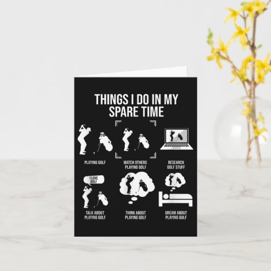 Things I Do In My Spare Time, Golf Player  Kaart (Gele Bloem)