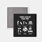 Things I Do In My Spare Time, Golf Player  Magneet (Voorkant / Achterkant)