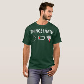 Things I Hate Computer Funny Tech Humor tee T-shirt (Voorkant volledig)