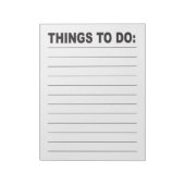 Things to Do List Large Print Low Vision Notitieblok (Gedraaid)