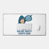 Think Before You Click - Online Safety Awareness Bureaumat (Keyboard & Muis)