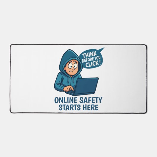 Think Before You Click - Online Safety Awareness Bureaumat (Voorkant)