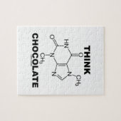 Think Chocolate (Theobromine-molecuulchemie) Legpuzzel (Horizontaal)