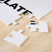 Think Chocolate (Theobromine-molecuulchemie) Legpuzzel (Zijkant)