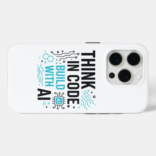 Think Code Build AI Coque | Couverture de construc (Verso (horizontal))