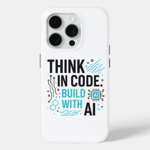 Think Code Build AI-Hoesje   Tech Builder-Hoesje iPhone 15 Pro Case