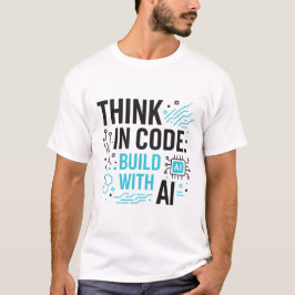 Think Code Build AI-T-shirt | Ontwikkelaar Mindset T-shirt