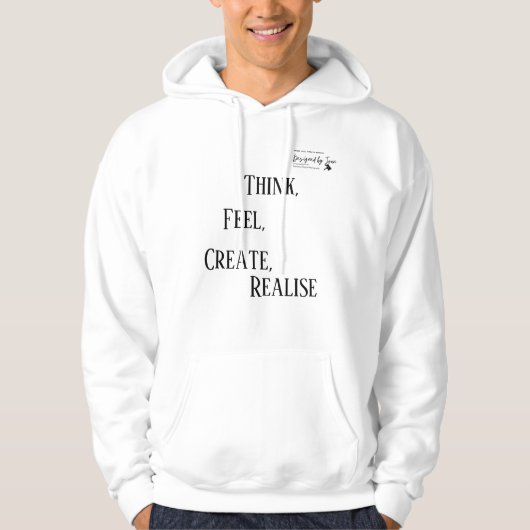Think feel create realiseBLDesigned by Joan Hoodie (Voorkant)