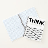 Think Focus - Modern Black And White Typography Notitieboek (Binnen)