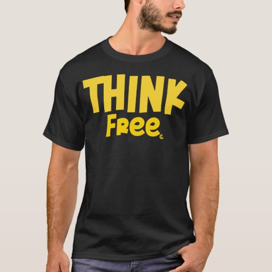 Think Free -T-Shirt  T-shirt (Voorkant)