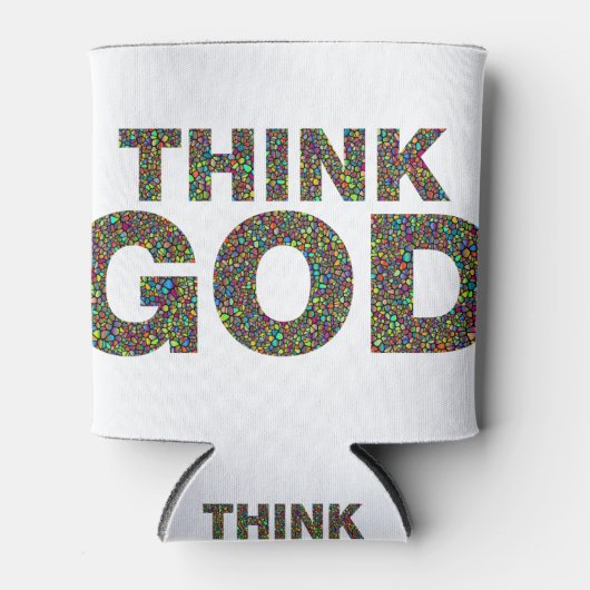 Think God Cadeau's idee van een cadeau Blikjeskoeler (Voorkant)
