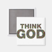 Think God Cadeau's idee van een cadeau Magneet (Voorkant / Achterkant)