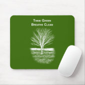 Think Green Muismat (witte tekst) (Met muis)