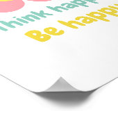 Think Happy Be Happy, Positive Mindset Kinder prin Poster (Hoek)