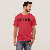 Think in Chess Pieces retro T-shirt (Voorkant volledig)
