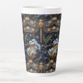 Think Inn Dragonfly Faux Borduurwerk Latte Mok (Voorkant)